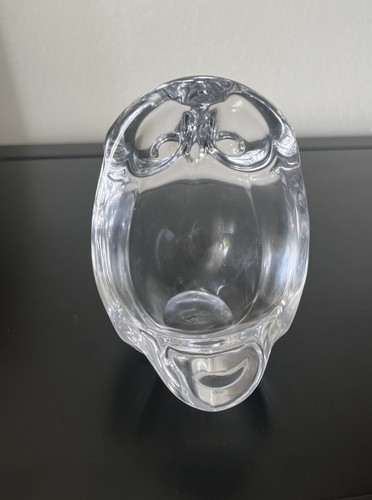 Vintage Vannes Le Chatel Cristal Crystal Owl Pipe Holder / Ashtray 1960's France - Picture 8 of 9