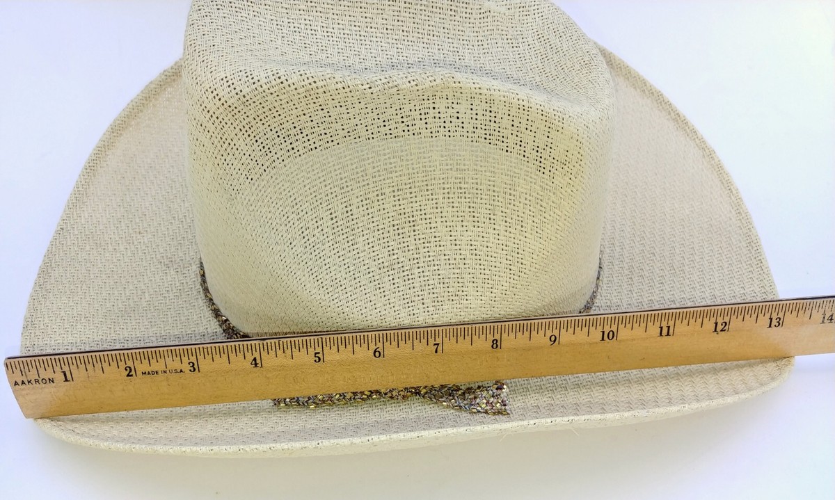Vintage Sombreros Tomy Elegante XXXXX 7 Straw Western Cowboy Hat Size 6 Vintage Tardan Mexican Straw Cowboy Hat, Wide Brim (size  main image 2