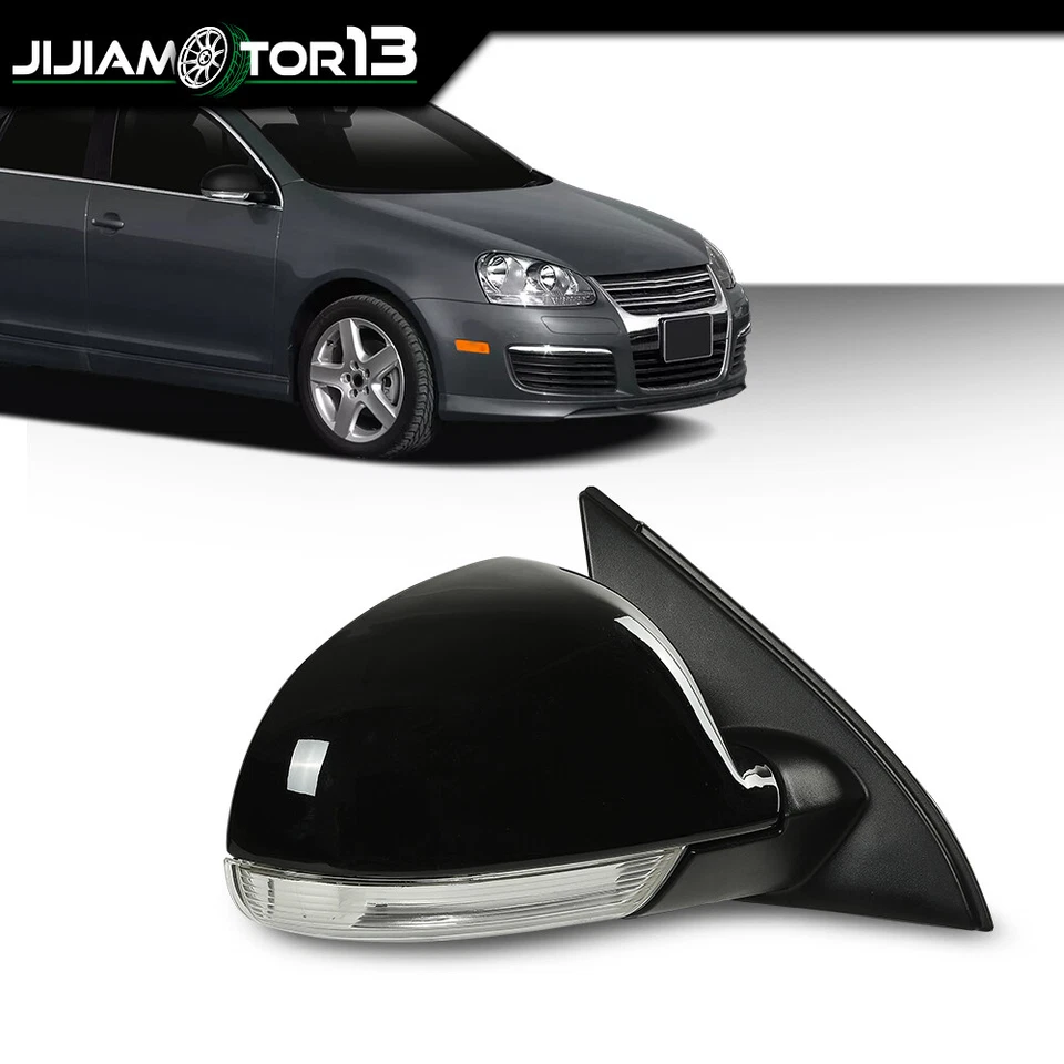 Espejo retrovisor eléctrico apto para Volkswagen Jetta lado derecho con luz de charco sedán 2005-10 Foto 3 de 4