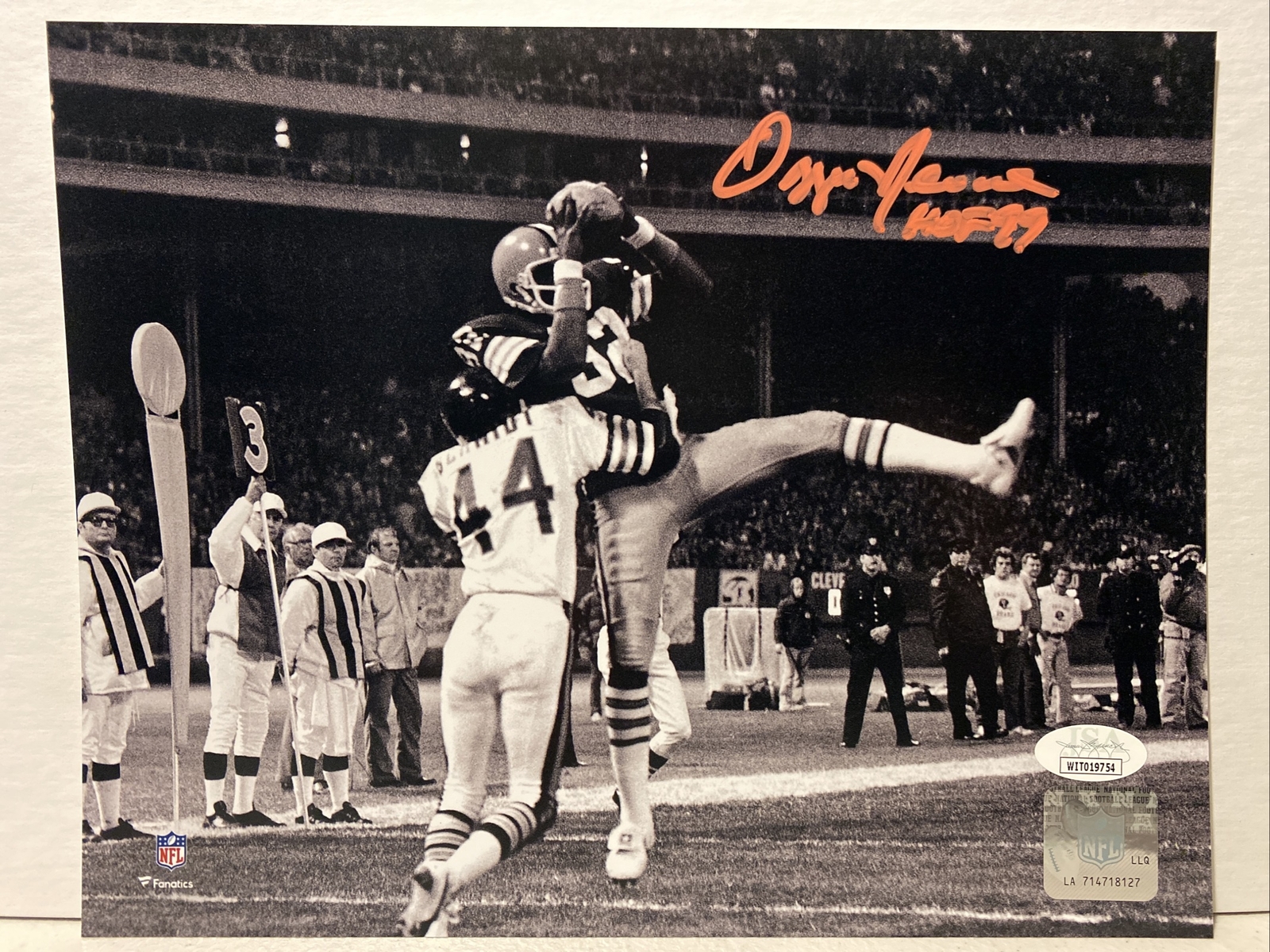 Ozzie Newsome Autographed Signed Cleveland Browns 8x10 Photo Inscribed "HOF '99" JSA 