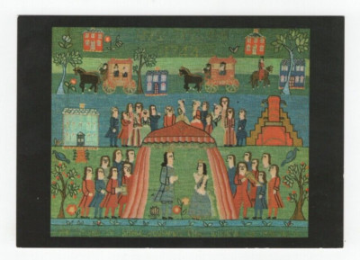 Postcard Depiction of ''The Queen of Sheba Admiring the Wisdom of Solomon''
