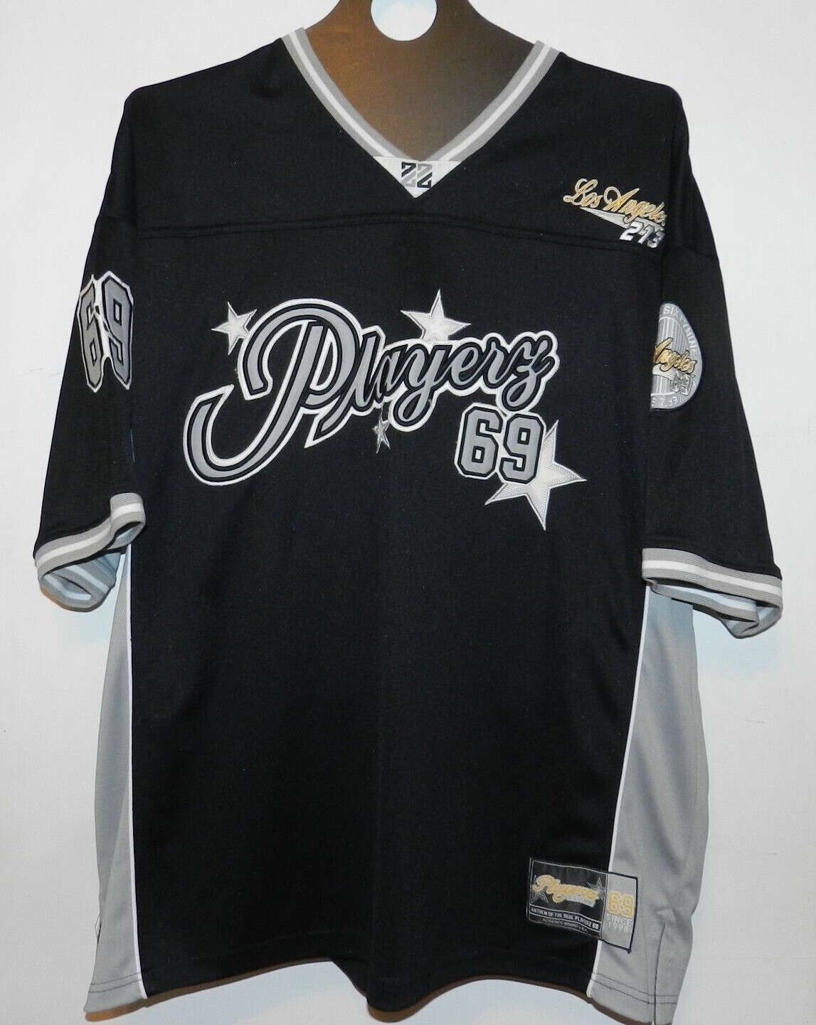Vintage Playerz 69 Jersey (Los angeles 273) Size 2XL Black / Gray