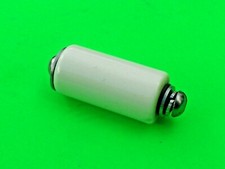 Vintage HIGH VOLTAGE Insulator Porcelain Ceramic 15kV tested 1 x 1/2" 6-32 UNC