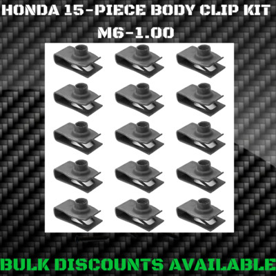 2000+ Honda Insight Hood Fender Door Bumper U Nuts Body Bolt Clips M6-1.00 OEM 