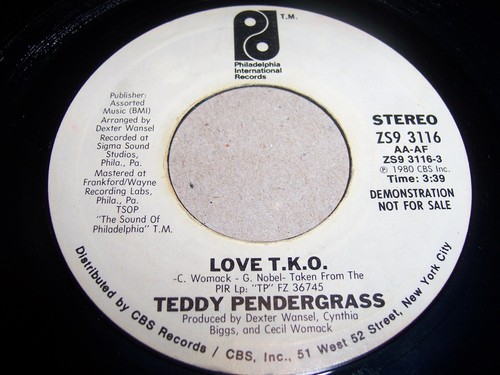 TEDDY PENDERGRASS-LOVE T.K.O. PROMO, PHILADELPHIA INTERNATIONAL RECORDS (VG+/EX)
