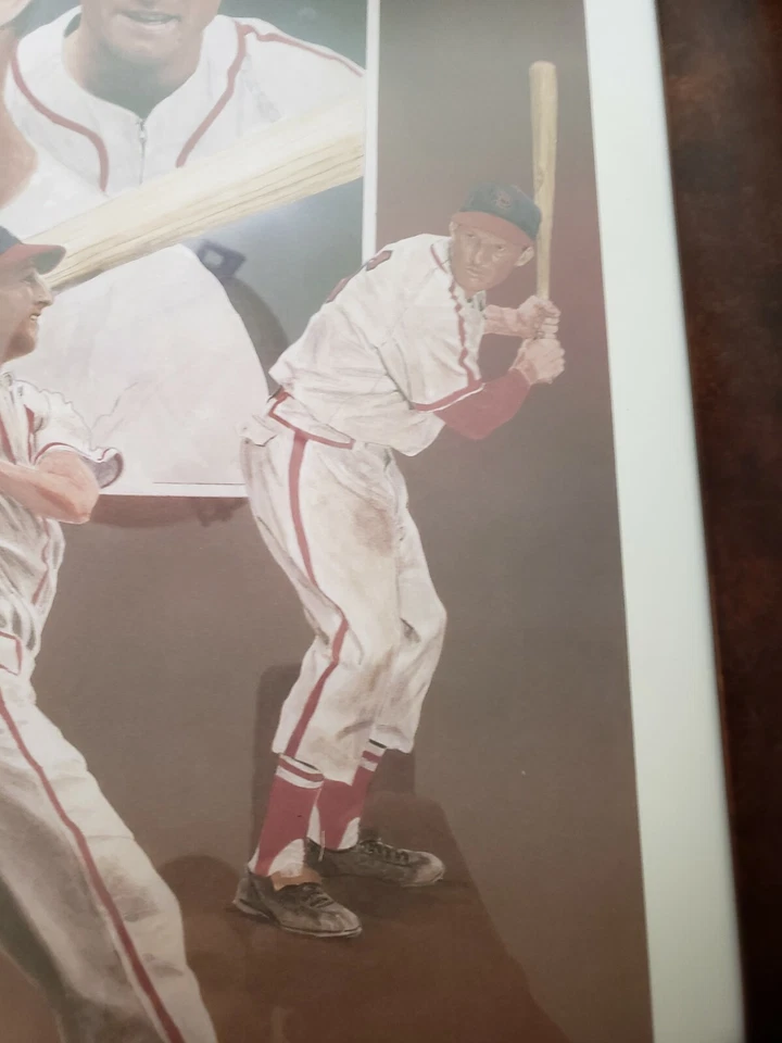 STAN MUSIAL LITHOGRAPH AUTOGRAPH 66/250 NUMBERED CARDINALS RARE AUTHENTIC  - Image 3 of 4