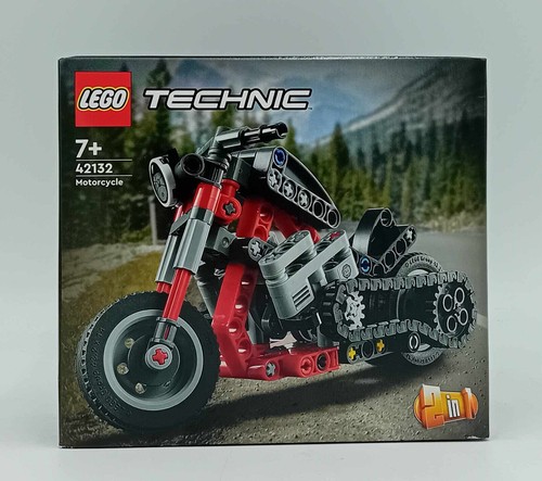 Lego 42132 Technic Chopper Motorrad Motorcycle Technik rot schwarz Zweirad NEU - Picture 2 of 11
