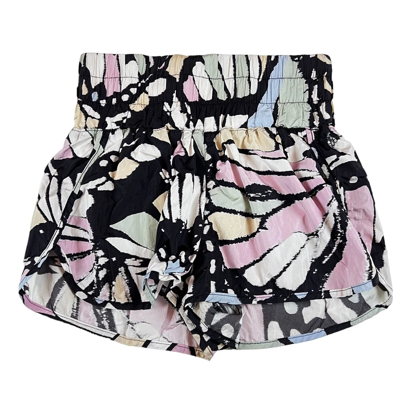 free-people-movement way home built in liner butterfly print shorts
