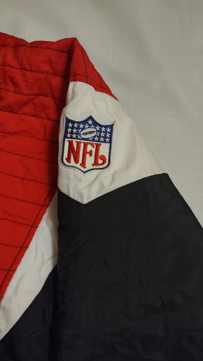 VINTAGE STARTER ATLANTA FALCONS 1/2 ZIPP PULLOVER HOODED