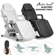 Artist Hand Electric Massage Table Facial Beauty Bed 3-Motors Salon Spa w/Remote