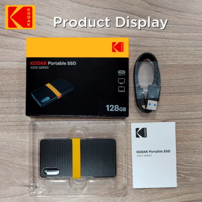 Kodak X200 Pro Portable SSD 128GB 256GB 512GB 1TB USB 3.1 Type-C
