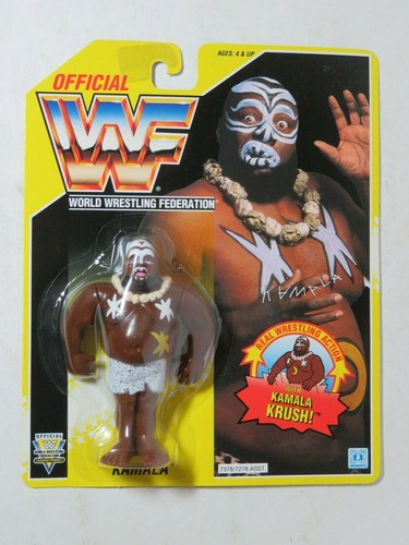 1993 Hasbro yellow card series 7 WWF Kamala Krush!...