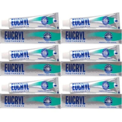 Eucryl Toothpaste Stain Remover Freshmint 50ML - Stain Remover x 6