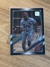 Dylan Carlson - 2021 Topps Clearly Authentic Auto Black SP #26/75 Rookie RC