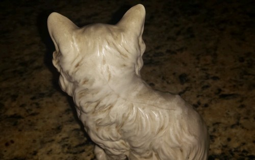 Vintage Lefton's Ceramic white cat made in japan! - Picture 4 of 6