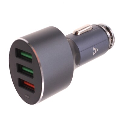 Quick Car Charger 42W 3-Port USB Power Adapter DC Socket Fast for Cell Phones
