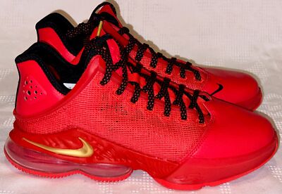 NIKE LeBron 19 Light Crimson Red Black Basketball Shoes