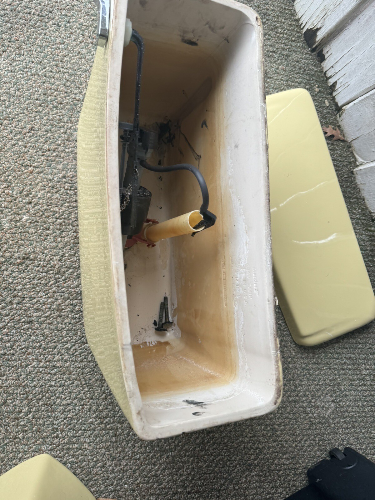 American Standard 4049 Harvest Manchu Gold Saffron Yellow Toilet Tank