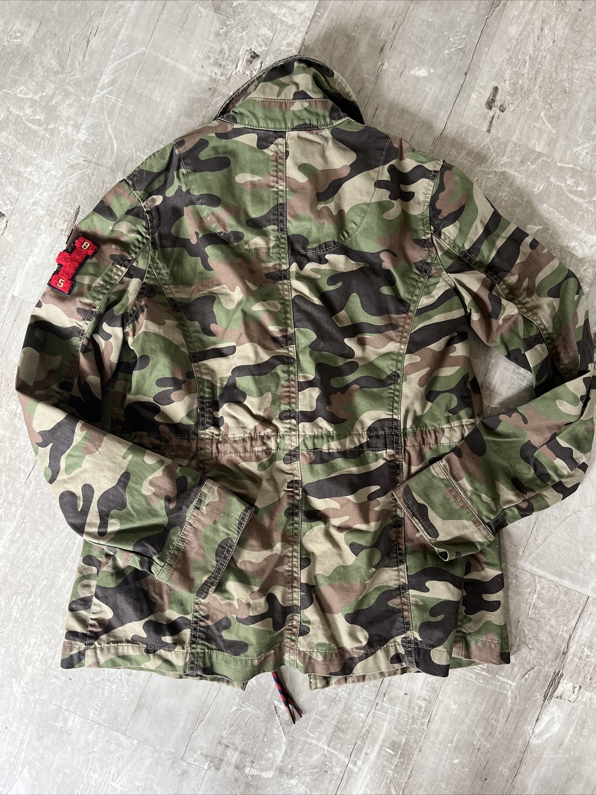 Tommy Hilfiger Denim Camo Military Zip & Button Up Jacket Size S Camouflage 🌸 image 10