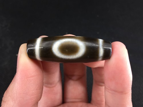 Magic Power Old Agate *Cielo y tierra/Gancho Ruyi* Colgante de cuentas dZi Q10 - Imagen 5 de 12