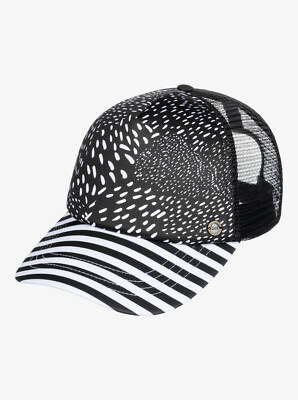ROXY Women's Trucker Hat BEAUTIFUL MORNING - KVJ8 Black - One Size - NWT