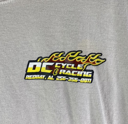 Gildan Graphic T-shirt Mens XL DC Cycle Racing Gray - Picture 2 of 6