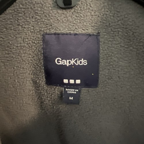 GAP Kids Cold Weather Winter Coat Detachable Hood UNISEX Youth MEDIUM Navy Blue - Picture 4 of 4