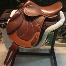 Jumping CC Brown Leather Horse Saddle Size 14" to 18" inch available