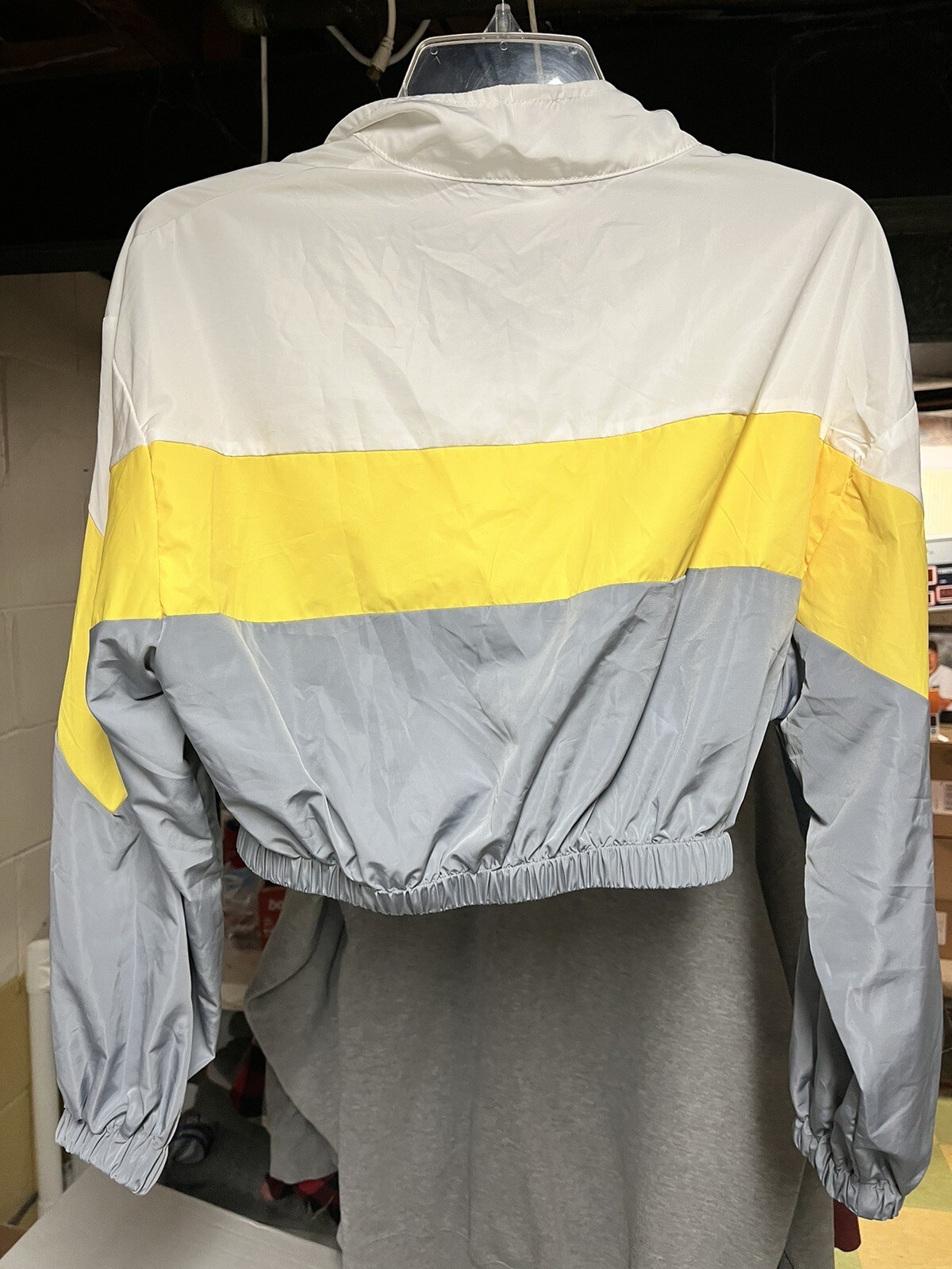 Multicolored Cropped Windbreaker Jacket Size XS - image 2