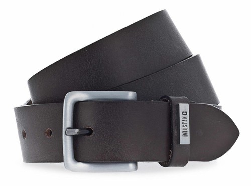 Ceinture En Cuir MUSTANG Marron W95 - Taille 95 - Fabriquée En Italie - Neuf Avec Étiquettes