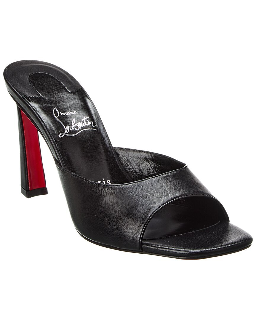 Christian Louboutin Condora 85 Кожаный Мул Женский черный 36 130790₽