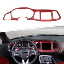 Red Carbon Interior Dashboard Cover Trim for Dodge Challenger 2015+ Accessories