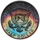 1969 S Silver Proof Kennedy Monster Rainbow Terminally Toned #3