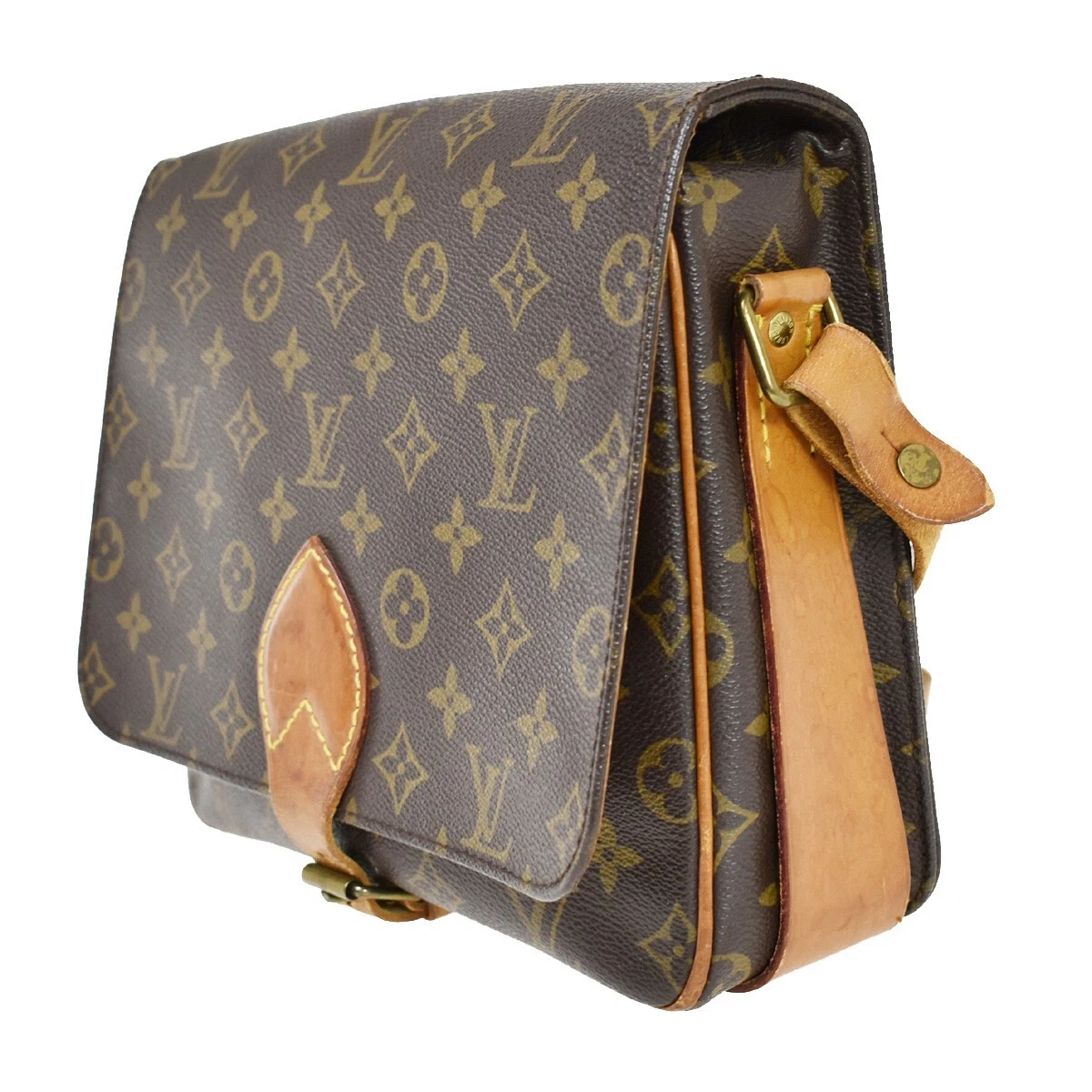 LOUIS VUITTON Louis Vuitton Cartouchiere M51252 Shoulder Bag Monogram  Canvas Brown Ladies Used