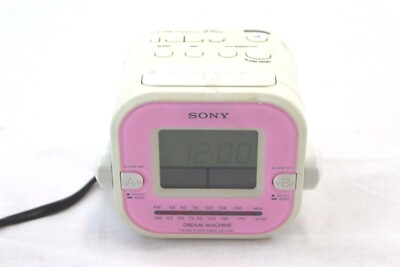 Sony Dream Machine AM/FM Dual Alarm Clock Radio ICF-C180 Pink | eBay