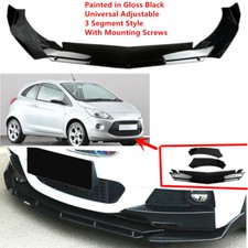 Add-on Universal Fit For Ford KA RU8 2009-2016 Front Bumper Lip Spoiler Splitter