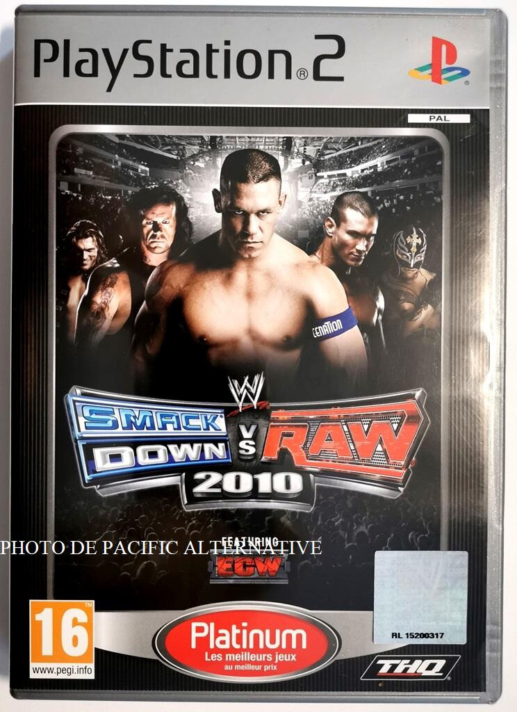 jeu WWE SMACKDOWN vs RAW 2010 Platinum playstation 2 PS2 francais catch combat