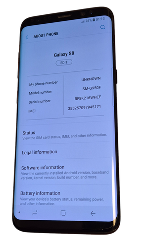 Smartphone Samsung Galaxy S8 64 Go débloqué Android - Noir - GRADE A - Photo 2 sur 6