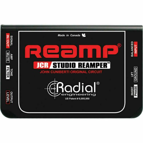 Radial Engineering JCR Passive Studio Reamplifier Reamp RE AMP Direct Box