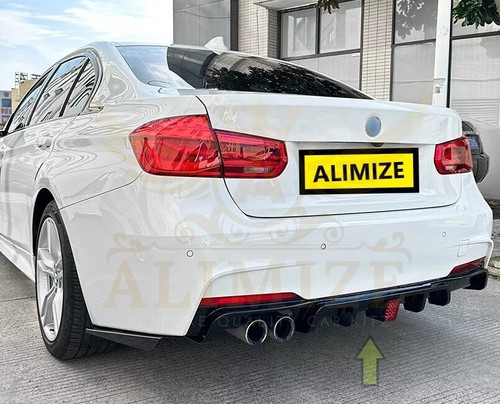 FOR BMW 3 SERIES F30 F31 2012 M SPORT TWIN TIP REAR F1 LED LIGHT DIFFUSER LIP - Picture 4 of 8