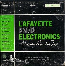 Lafayette Reel To Reel Recording Tape Sold As A Lot Of Five Reels