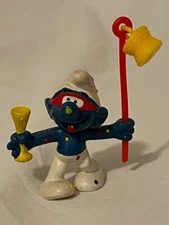 Rare, Vintage, Smurfs, Peyo, Schleich, 2.0107 Carnival Smurf 1980
