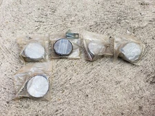 5 NOS Cat Eye Reflectors RR-250-WZ With Mounting Brackets