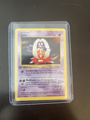Pokemon Card - 1st Edition Jynx - Base Set (Shadowless) 31/102 | eBay