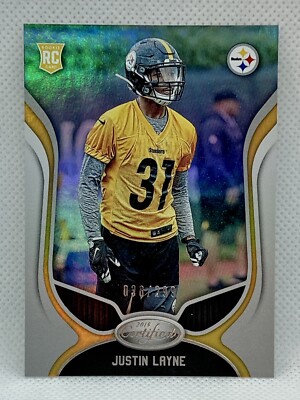 2019 Certified Rookies Mirror /299 Justin Layne #190 Rookie RC Steelers