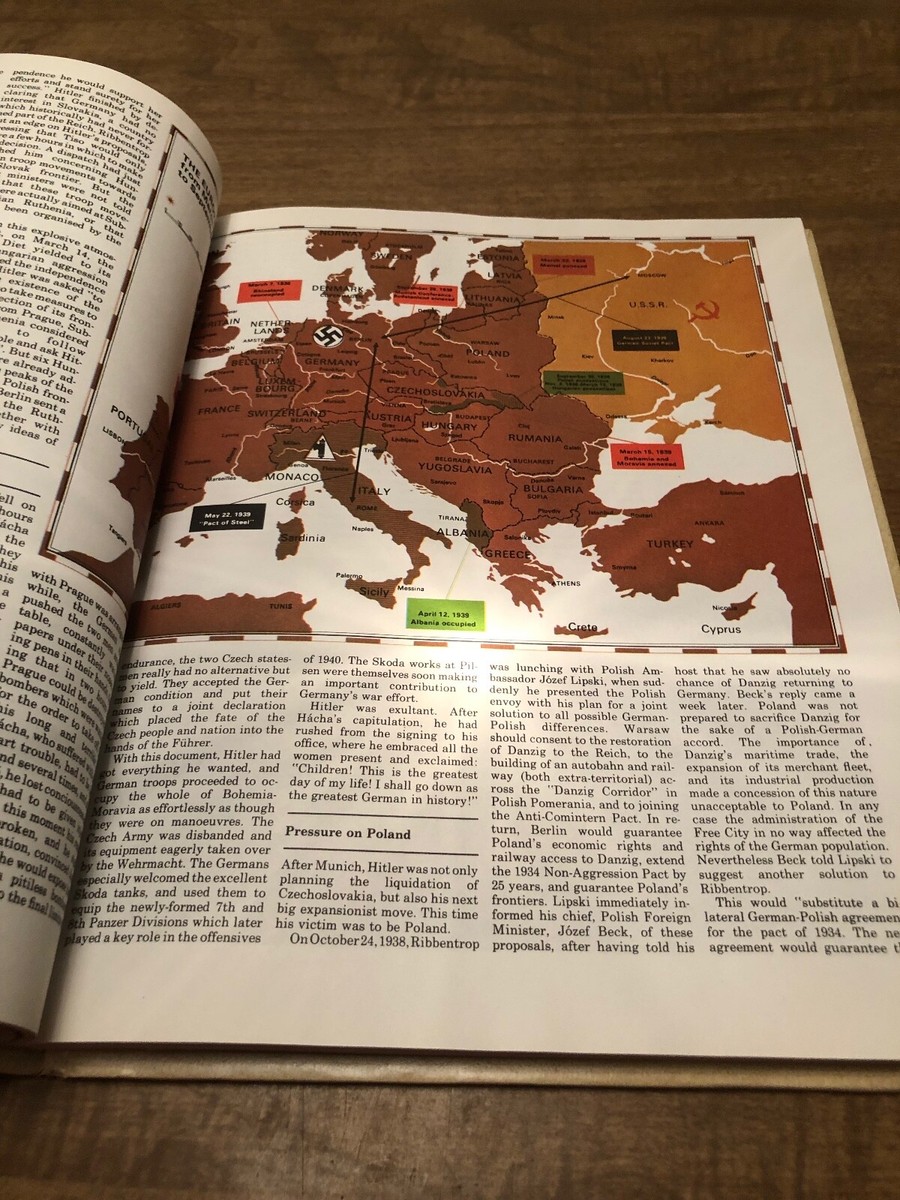 Illustrated World War II Encyclopedia 1978 Volume 1 W/ 7 Full