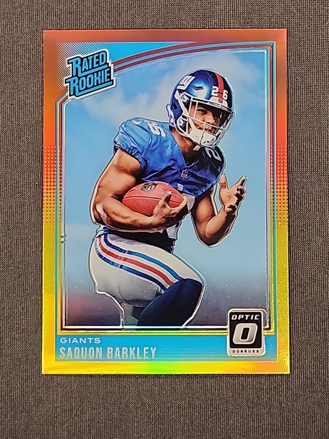 2018 Donruss Optic - Rated Rookie Saquon Barkley #156 Bronze Prizm (RC)
