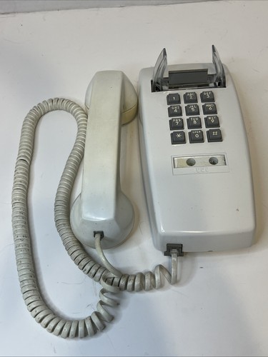 Vintage Cortelco ITT Drucktasten Wandtelefon 255400-MBA-20M 4-92 weiß Telefon - Bild 1 von 9