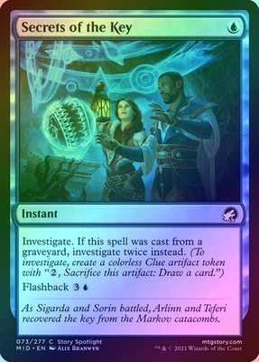 Secrets of the Key Foil (073) Innistrad: Midnight Hunt MID MTG Magic