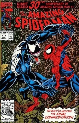 Amazing Spider-Man #375 Direct FN+ 6.5 1993 Stock Image